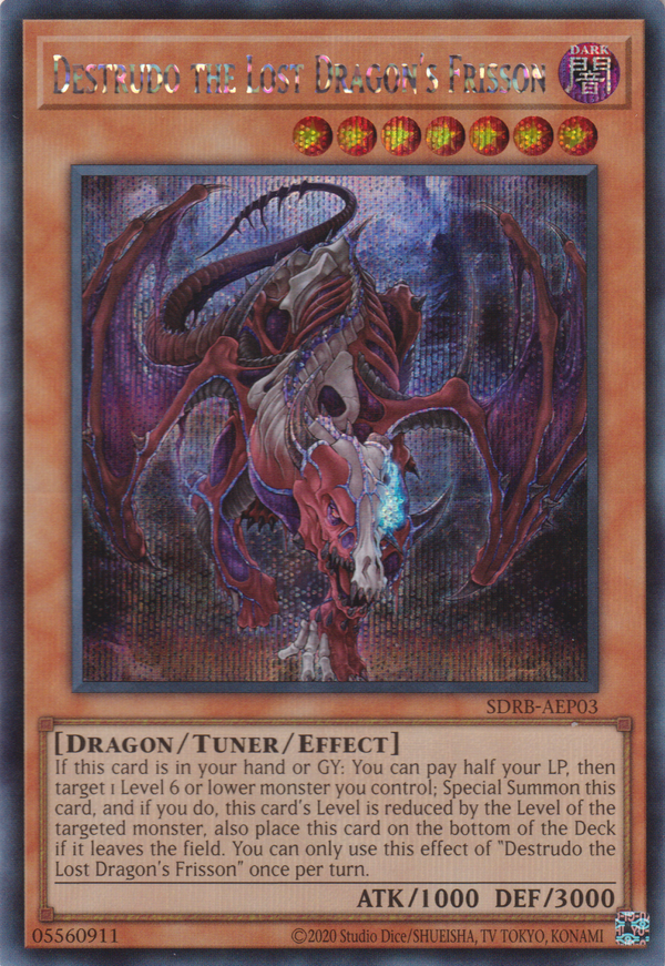 [遊戲王亞英版] 亡龍之戰慄-死驅力 / 亡龍の戦慄-デストルドー / Destrudo the Lost Dragon's Frisson-Trading Card Game-TCG-Oztet Amigo
