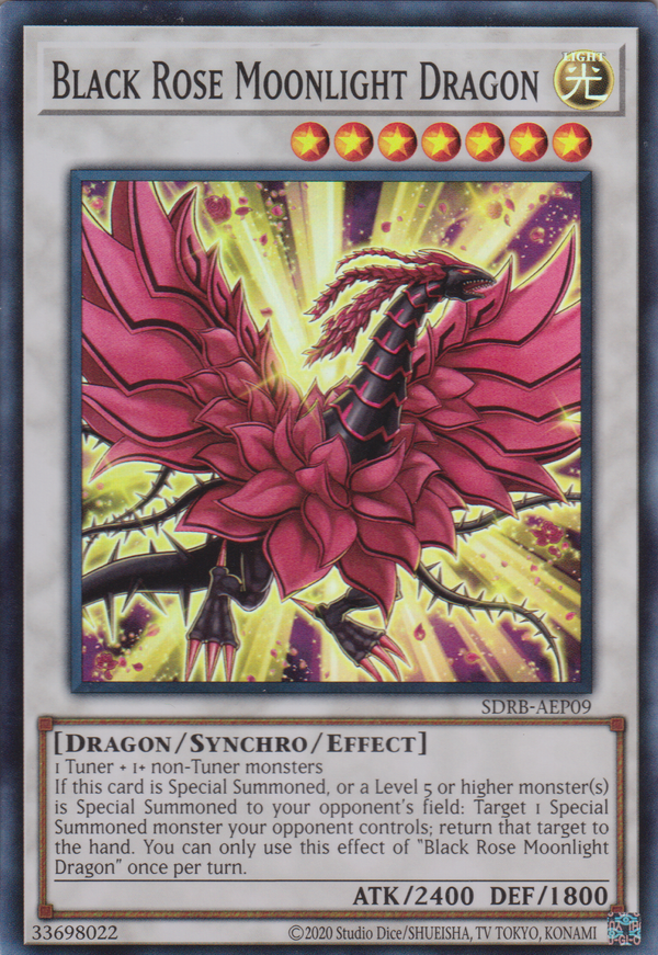[遊戲王亞英版] 月華龍  黑玫瑰 / 月華竜ブラック・ローズ / Black Rose Moonlight Dragon-Trading Card Game-TCG-Oztet Amigo