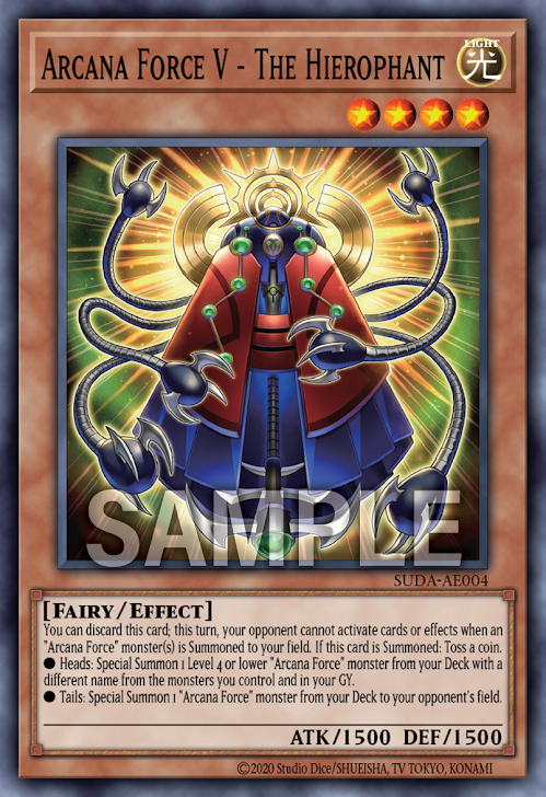 [遊戲王亞英版] 秘儀之力5 法皇 / アルカナフォースV－THE HIEROPHANT / Arcana Force V - The Hierophant-Trading Card Game-TCG-Oztet Amigo