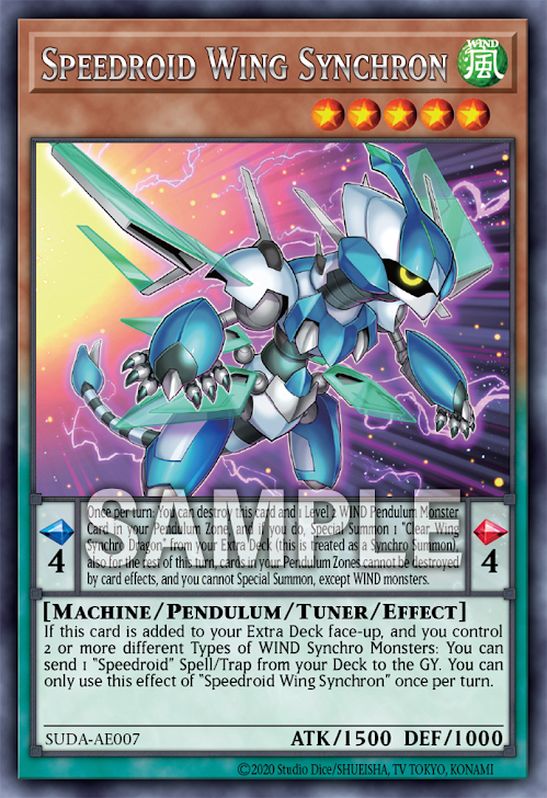 [遊戲王亞英版] SR 翅翼同步者 / SRウィング・シンクロン / Speedroid Wing Synchron-Trading Card Game-TCG-Oztet Amigo