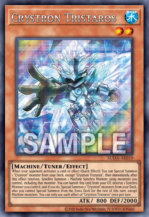 [遊戲王亞英版] 	水晶機巧 三晶星 / 水晶機巧－トリスタロス / Crystron Tristalos-Trading Card Game-TCG-Oztet Amigo