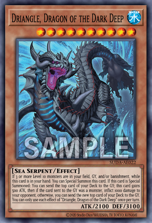 [遊戲王亞英版] 暗黑海龍 暗三角/ 暗黒海龍－ドライアグル / Dark Sea Serpent - Dryagle-Trading Card Game-TCG-Oztet Amigo