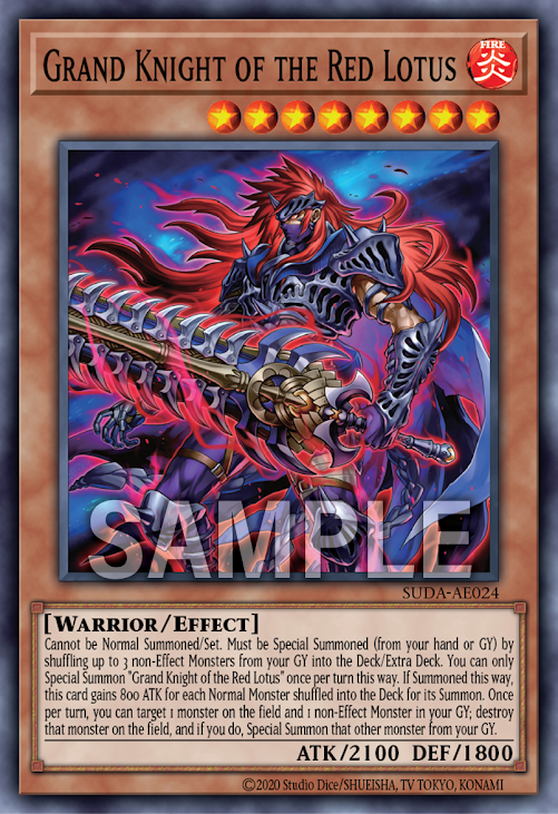 [遊戲王亞英版] 	大紅蓮魔鬥士 / 大紅蓮魔闘士 / Great Knight of the Red Lotus-Trading Card Game-TCG-Oztet Amigo