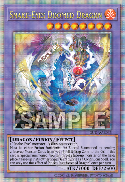 [遊戲王亞英版] 	蛇眼的原罪龍 / 蛇眼の原罪龍 / Snake-Eyes Damned Dragon-Trading Card Game-TCG-Oztet Amigo