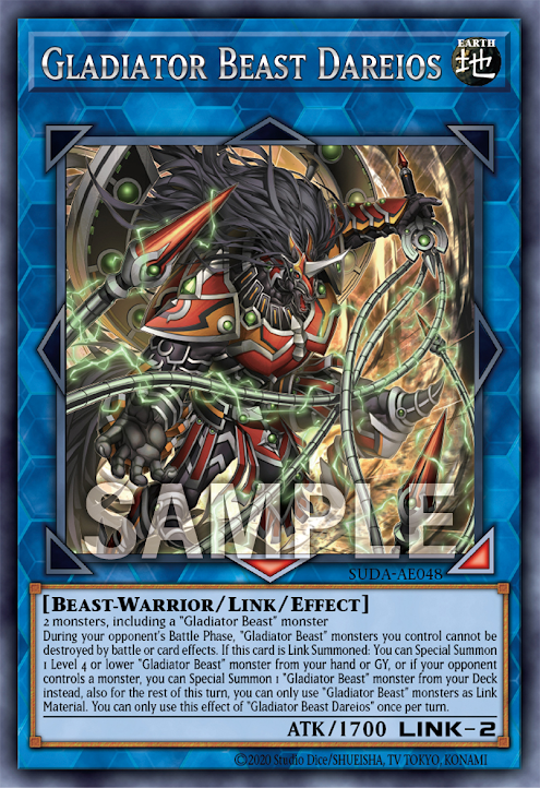 [遊戲王亞英版]劍鬥獸 大流士 /剣闘獣ダレイオス/Gladiator Beast Dareios-Trading Card Game-TCG-Oztet Amigo