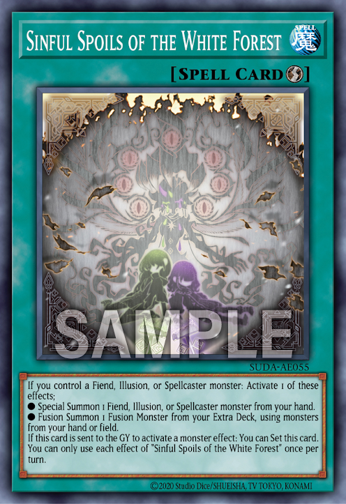 [遊戲王亞英版]白之森的罪寶 / 白き森の罪宝/Sinful Spoils of the White Forest-Trading Card Game-TCG-Oztet Amigo