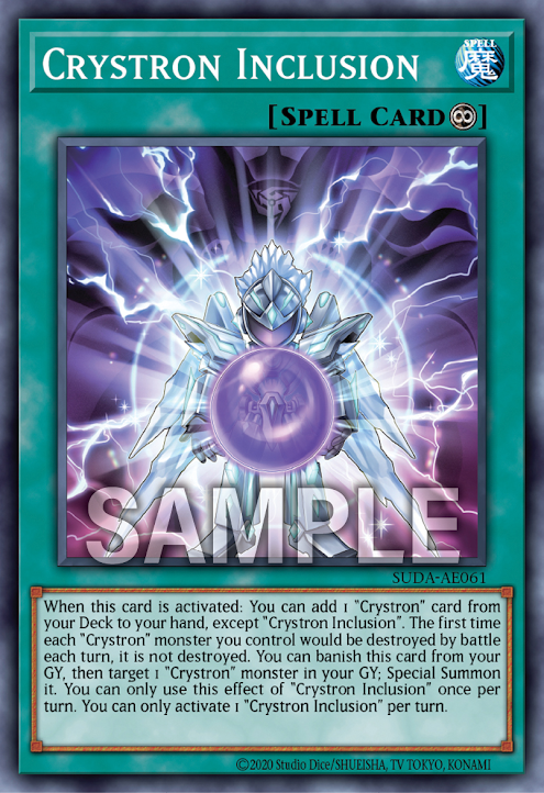 [遊戲王亞英版]水晶機巧 包入/ クリストロン・インクルージョン/Crystron Inclusion-Trading Card Game-TCG-Oztet Amigo