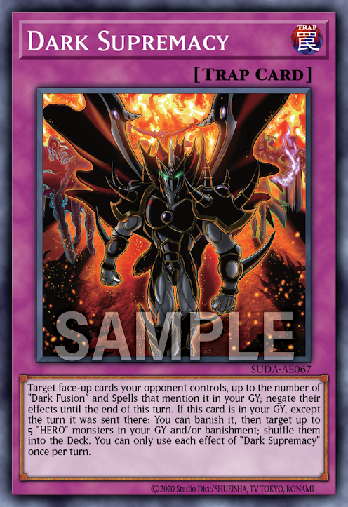 [遊戲王亞英版]黑暗霸權/  ダーク・スプレマシー/Dark Supremacy-Trading Card Game-TCG-Oztet Amigo