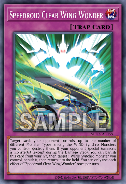 [遊戲王亞英版]SR/CWW/  SR/CWW/Speedroid Clear Wing Wander-Trading Card Game-TCG-Oztet Amigo