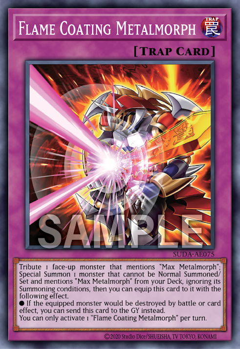 [遊戲王亞英版]金屬化 鋼炎裝甲/メタル化・鋼炎装甲/ Flame Metalmorph-Trading Card Game-TCG-Oztet Amigo