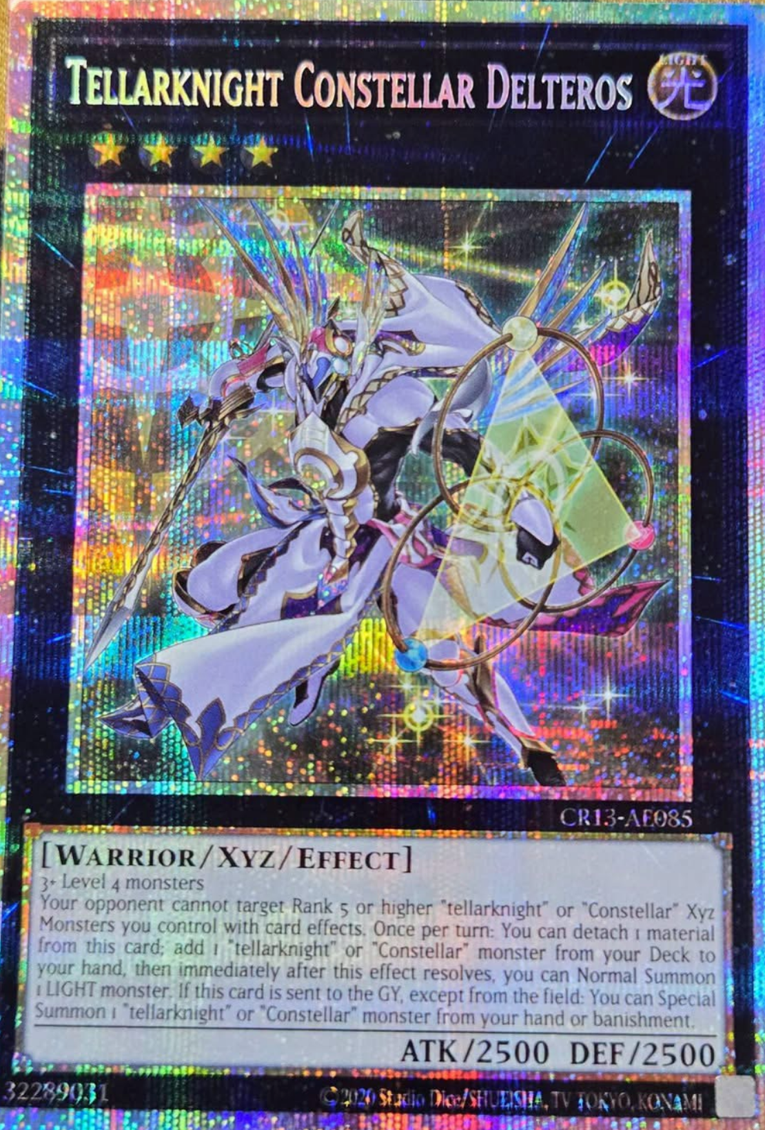 [遊戲王亞英] CR13-AE085 / 星騎士 星聖夏季大三角 / 星騎士 セイクリッド・デルタテロス / Tellarknight Constellar Delteros / PSER