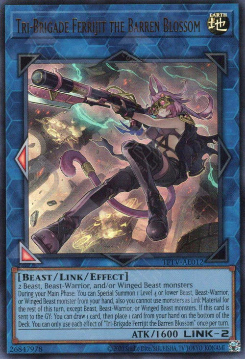 [遊戲王亞英] 鐵獸戰線 徒花的費莉基 / 鉄獣戦線 徒花のフェリジット / Tri-Brigade Ferrijit the Barren Blossom