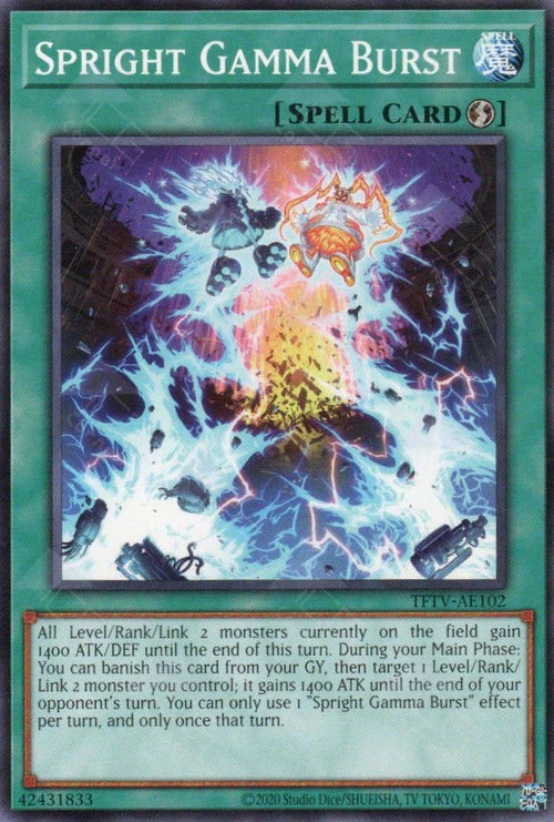 [遊戲王亞英] 雷精靈 伽馬暴 / スプライト·ガンマ·バースト / Splight Gamma Burst