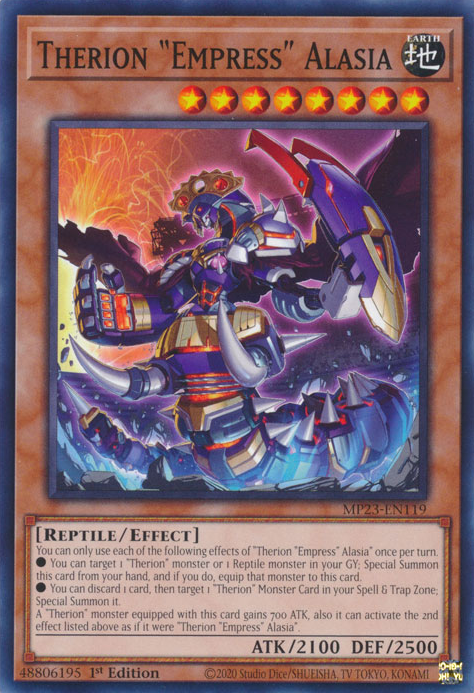 [遊戲王亞英] 獸機神 "女帝" 巨蛇阿拉西亞 / セリオンズ“エンプレス”アラシア / Therions' "Empress" Alasia