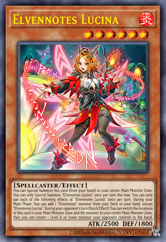 [遊戲王亞英] 耀聖的花詩 魯琪娜 / 耀聖の花詩(エルフェンノーツ)ルキナ / Elvennotes Lucina