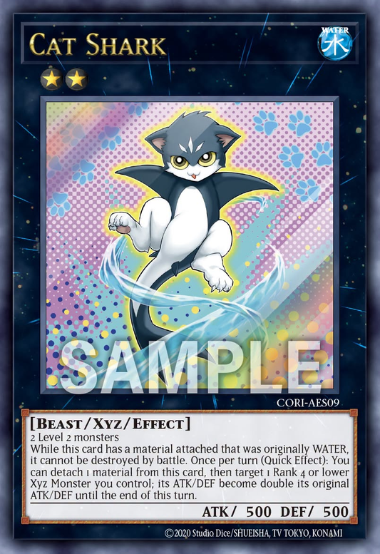 [遊戲王亞英] CORI-AES09 / 貓鯊 / キャット・シャーク / Cat Shark / UR