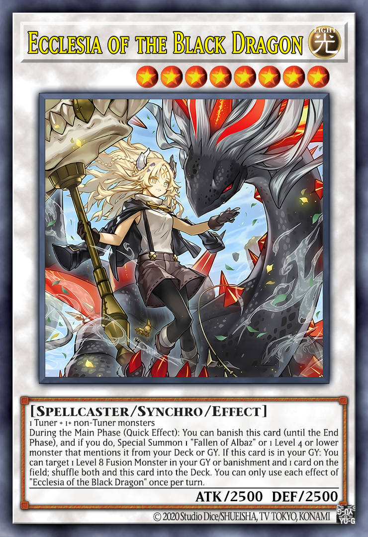 [遊戲王亞英] 黑之龍的艾克莉西亞 / 黒き竜のエクレシア / Ecclesia of Black Dragon