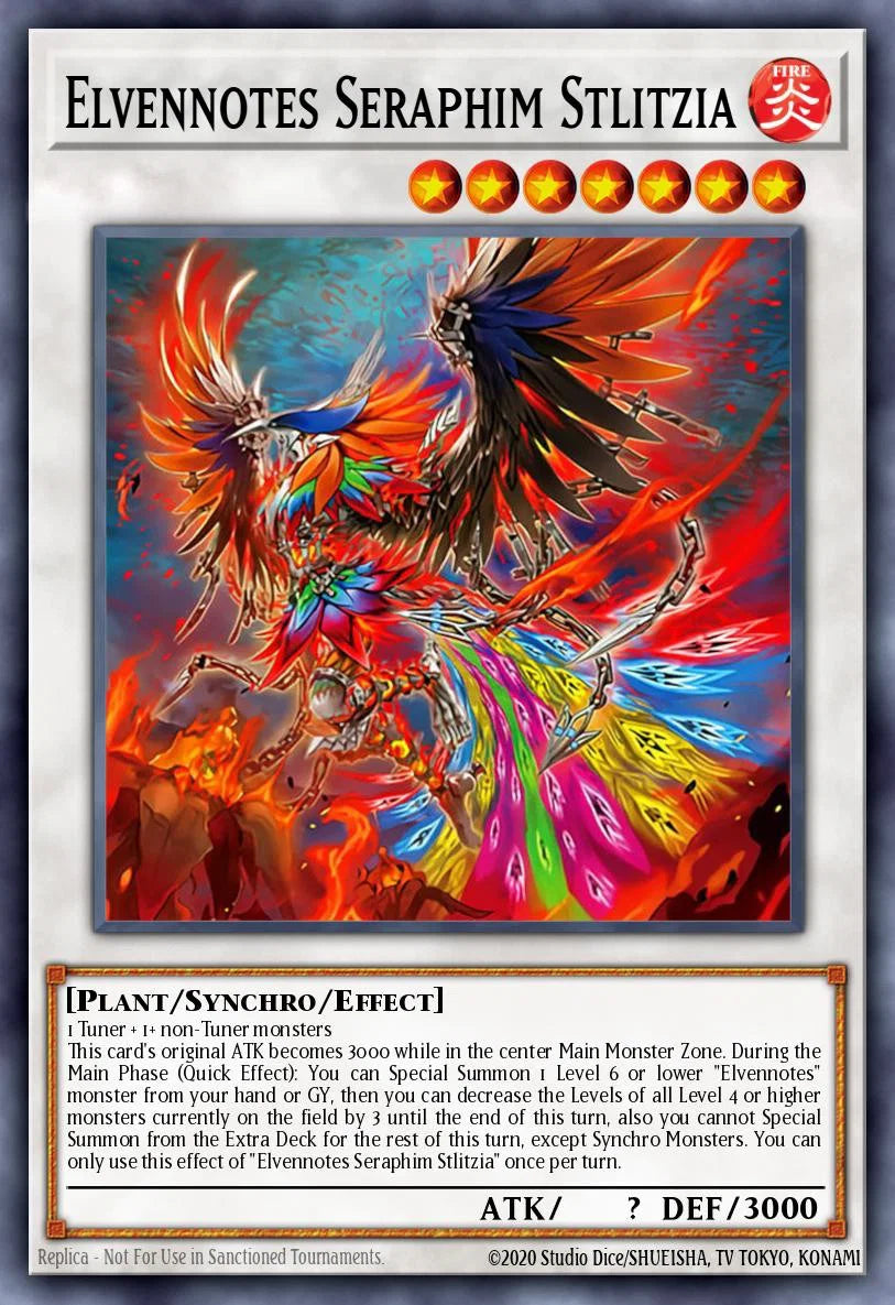 [遊戲王亞英] 獄花的大耀聖 天堂鳥 / 獄花の大耀聖 (エルフェンノーツ・セラフィム) ストリチア / Elvennotes Seraphim Stlitzia