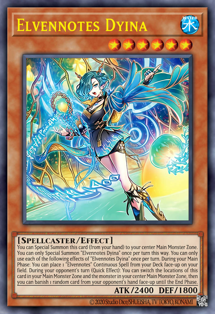 [遊戲王亞英] 耀聖的波詩 迪依娜 / 耀聖の波詩(エルフェンノーツ)ディーナ / Elvennotes Dyina