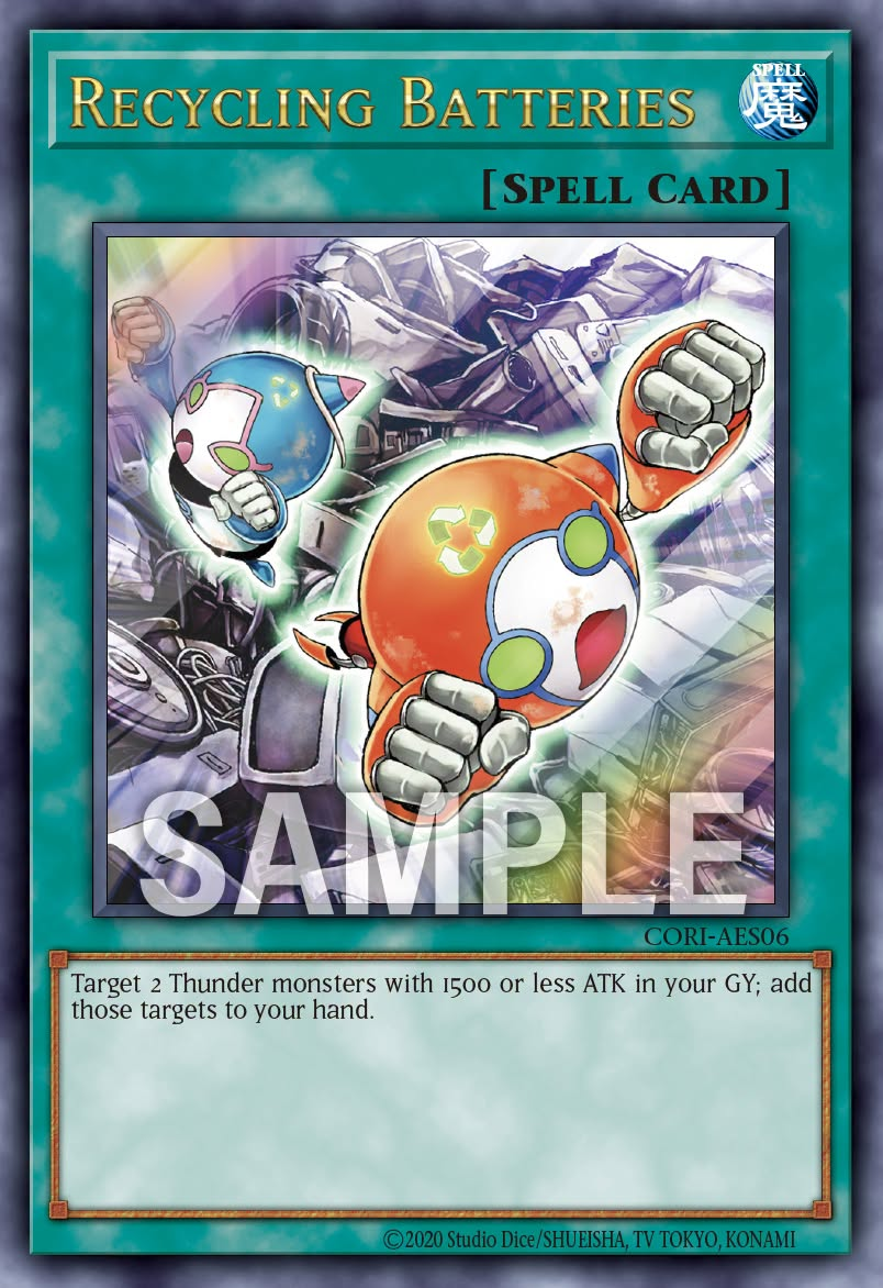 [遊戲王] CORI-AES06 / 電池回收 / 電池回収 / Recycling Batteries / UR