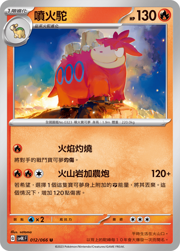 [Pokémon]  噴火駝-Trading Card Game-TCG-Oztet Amigo