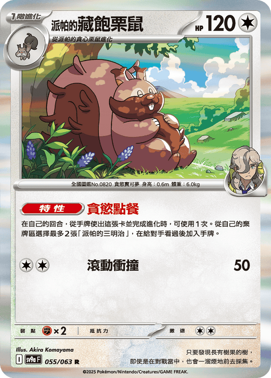 [Pokémon] <派帕的>藏飽栗鼠-Trading Card Game-TCG-Oztet Amigo