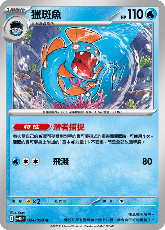 [Pokémon] 獵斑魚