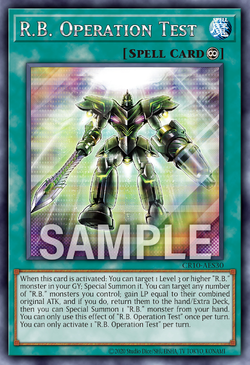 [遊戲王亞英] R.B. 運轉測試 / R.B. Operation Test