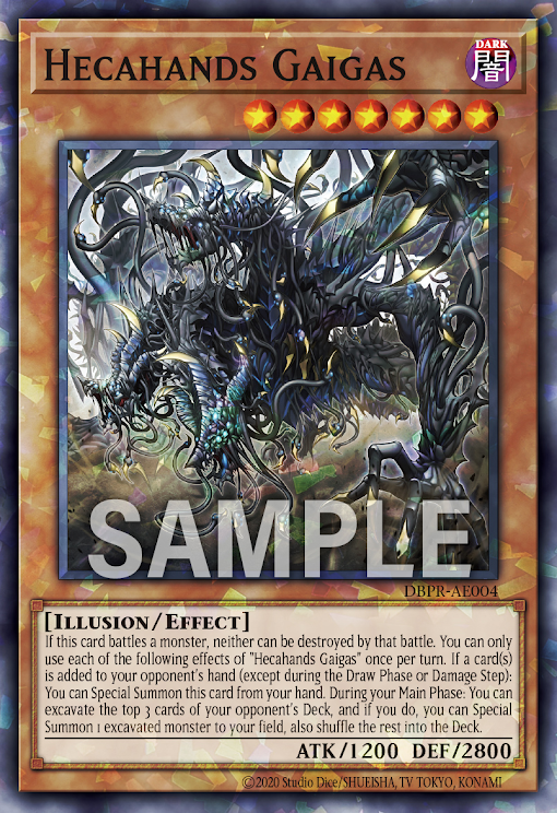 [遊戲王亞英] 百臂無形手 蓋格斯 / 見えざる手ガイガス / Hecahands Gaigas