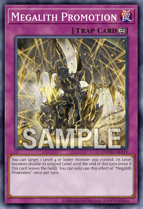 [遊戲王亞英] 巨石天使升格 / メガリス·プロモーション / Megalith Promotion