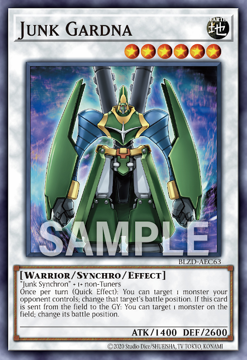 [遊戲王亞英] BLZD-AEC63 / 廢品守衛 / Junk Gardna / N