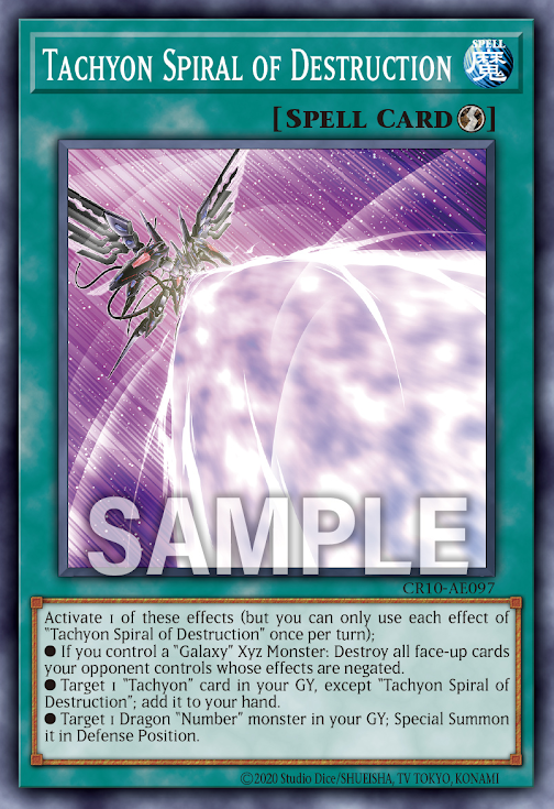 [遊戲王亞英] 殲滅的時空螺旋 / 殲滅のタキオン・スパイラル / Tachyon Spiral of Destruction