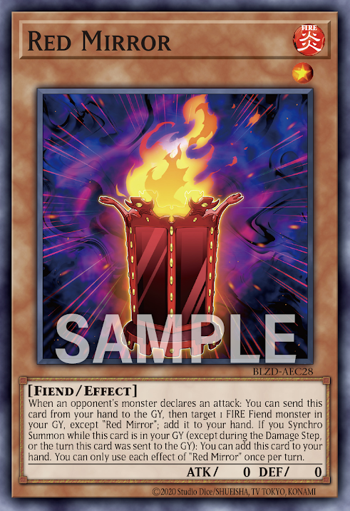 [遊戲王亞英] BLZD-AEC28 / 真紅鏡/ Red Mirror / N