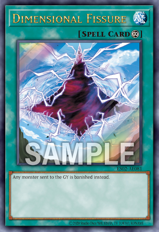 [遊戲王亞英] ES02-AE081 / 次元裂縫 / 次元の裂け目 /Dimensional Fissure / UR