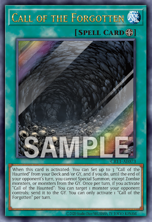 [遊戲王亞英] 怨念呼聲 / Call of the Forgotten