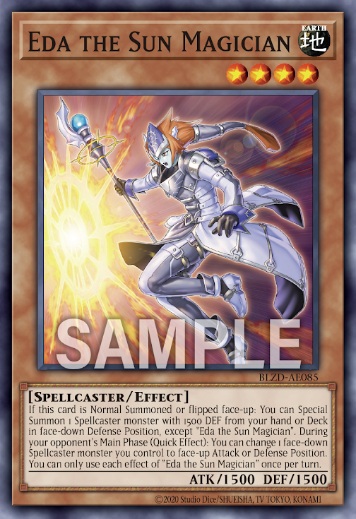 [遊戲王亞英] BLZD-AE085 / 太陽之魔術師艾達 / 太陽の魔術師エダ / Eda the Sun Magician / N