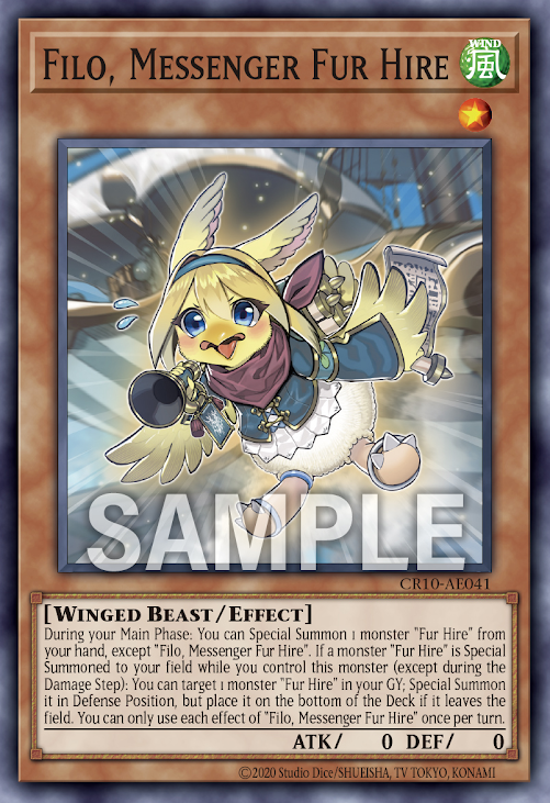 [遊戲王亞英] 空牙團的傳令 菲羅 / 空牙団の伝令 フィロ / Filo, Messenger Fur Hire