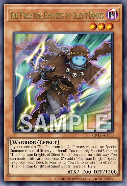 [遊戲王亞英] CR12-AE030 / 幻影騎士團 無聲靴 / 幻影騎士団サイレントブーツ / The Phantom Knights of Silent Boots / UR