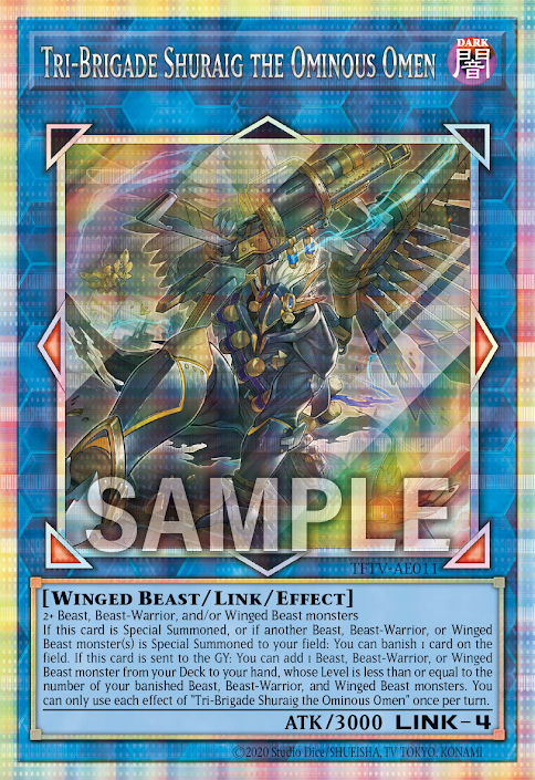 [遊戲王亞英] 鐵獸戰線 兇鳥的施萊格 / 鉄獣戦線 凶鳥のシュライグ / Tri-Brigade Shuraig the Ominous Omen