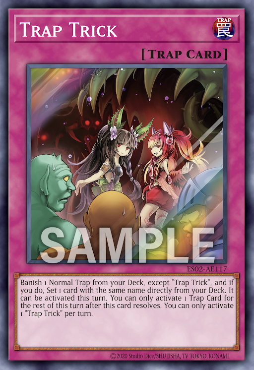 [遊戲王亞英] ES02-AE117 / 陷阱詭計 / トラップトリック / Trap Trick / SR