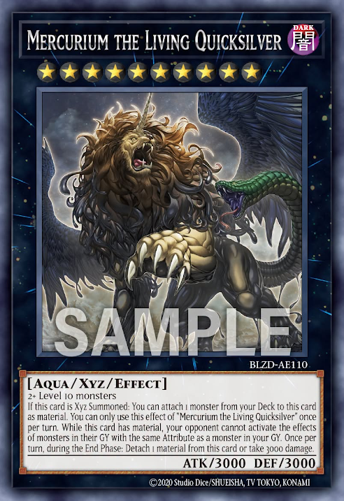 [遊戲王亞英] BLZD-AE110 / 快銀生物 水銀 / Mercurium the Living Quicksilver / R