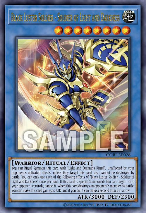 [遊戲王亞英] CORI-AE028 / 光與暗之戰士 混沌士兵 / 光と闇の戰士カオス・ソルジャー / Black Luster Soldier - Soldier of Light and Darkness / UR