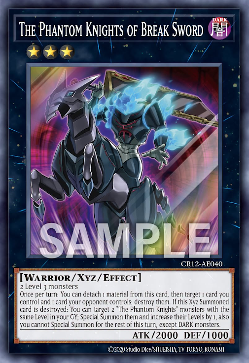 [遊戲王亞英] CR12-AE040 / 幻影騎士團破碎劍 / 幻影騎士団ブレイクソード / The Phantom Knights of Break Sword / SR