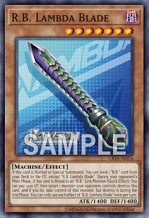 [遊戲王亞英] R.B. Λ劍 / R.B. Lambda Blade