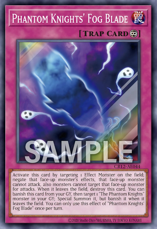 [遊戲王亞英] CR12-AE044 / 幻影霧劍 / 幻影霧剣 / Phantom Knights' Fog Blade / SR