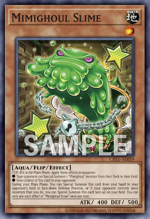 [遊戲王亞英] 寶箱食屍鬼 史萊姆 / ミミグル・スライム / Mimighoul Slime