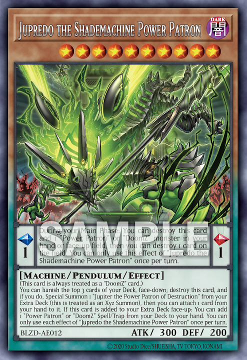 [遊戲王亞英] BLZD-AE012 / 獄神影機 澤格雷德 / 獄神影機－ゼグレド / Jupredo the Shademachine Power Patron / R