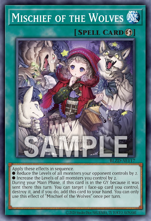 [遊戲王亞英] BLZD-AE117 / 狼群的惡作劇 /Mischief of the Wolves / N