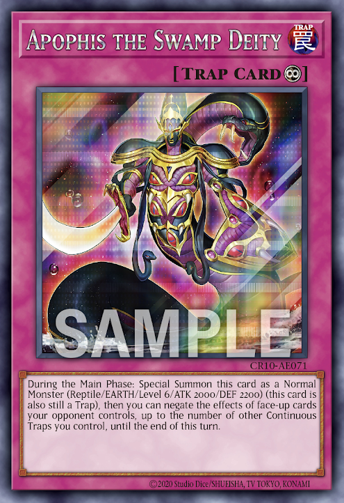 [遊戲王亞英] 澱神阿波畢斯 / 澱神アポピス / Apophis the Deity of the Swamp