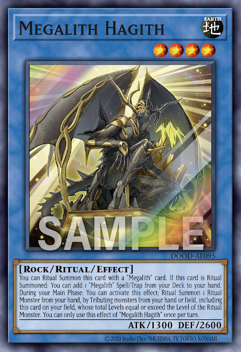 [遊戲王亞英] 巨石天使金星之哈吉斯 / メガリス·ハギト / Megalith Hagith